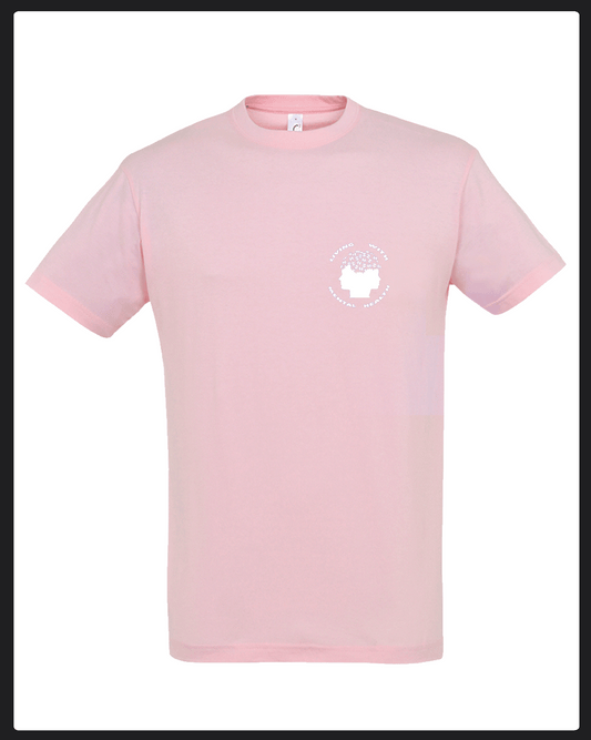 Living With Mental Health - Pink T-Shirt